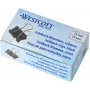 WESTCOTT 12 „Foldback“ segtukai, 19 mm, juodi/sidabriniai, 12 vienetų