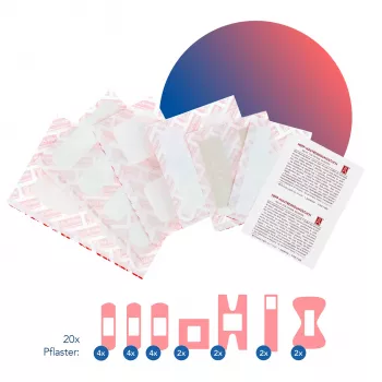 First Aid Only P-10025 Tinko rinkinys biurui/hobiams, 20 vnt.