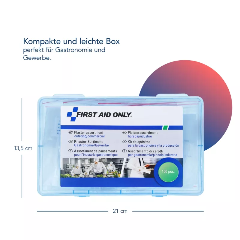 First Aid Only P-10026 Aptinkami pleistrai gastronomijai 100 vnt.