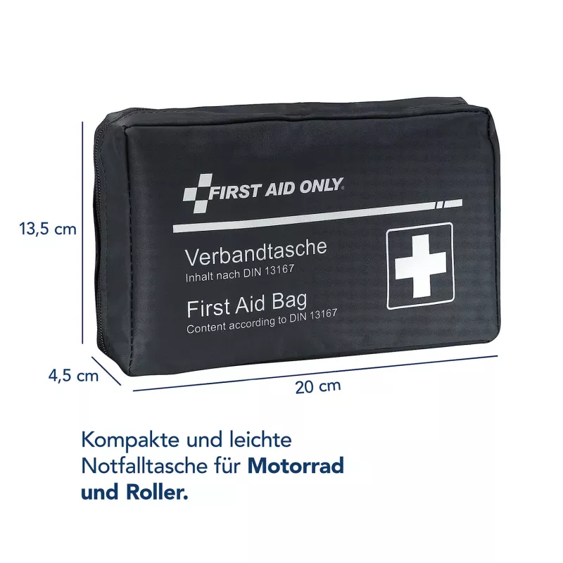 First Aid Only motociklo pirmosios pagalbos rinkinys DIN 13167 mėlynas