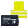 First Aid Only Motociklo pirmosios pagalbos rinkinys DIN 13167 mėlynas su įspėjamąja liemene