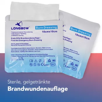 First Aid Only Burn Dressing P-91400 00 Skaidrus 10 vnt.