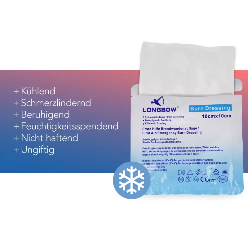 First Aid Only Burn Dressing P-91400 00 Skaidrus 10 vnt.