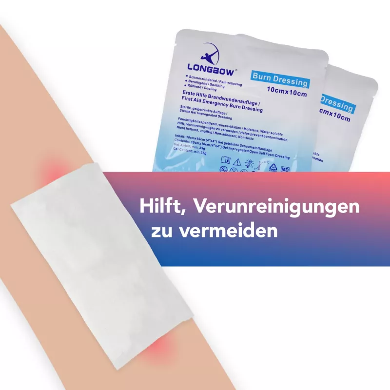 First Aid Only Burn Dressing P-91400 00 Skaidrus 10 vnt.