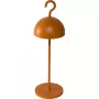 Sompex HOOK Orange stalinė lempa su integruotu LED, įkraunama, IP44, lietimo reguliatoriumi