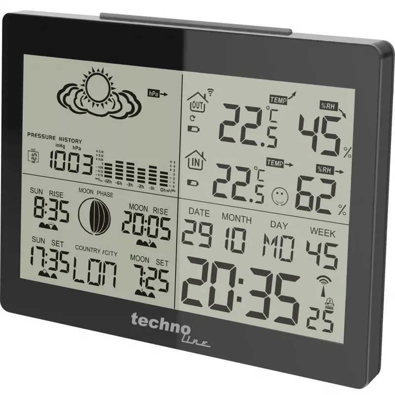 TECHNO LINE WS6760 Oranė meteorologinė stotelė su išoriniu jutikliu