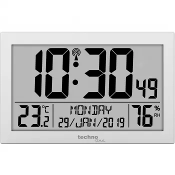 TECHNO LINE WS8016 BLADE HOME Sieninis Skaitmeninis Laikrodis su Vidaus Temperatūra ir Drėgme