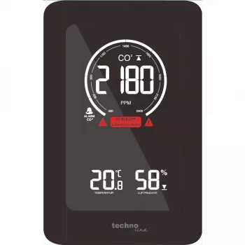 TECHNO LINE WL1030 Oro kokybės monitorius su CO2, temperatūros ir drėgmės jutikliais