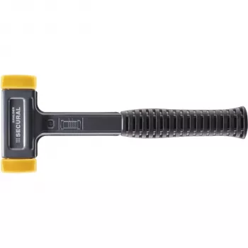 HALDER SECURAL Soft-Face Mallet 30 mm Head Diameter 280 mm Overall Length Yellow