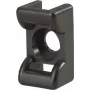 HellermannTyton KR6G5-PA66-BK (100) Screwable Mounting Base for Cable Ties, Black, 100 Pieces