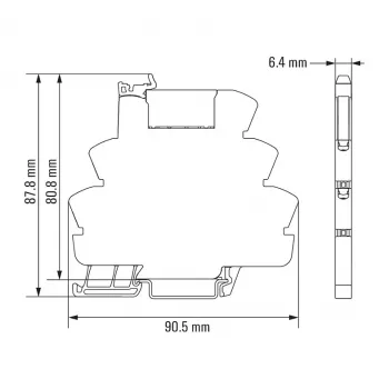 Weidmüller TRZ 24VDC 1CO relinė jungtis, 24 V DC, 6 A