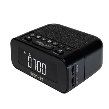 Albrecht DR 451 DAB+/UKW radijo laikrodis su žadintuvu, juodas
