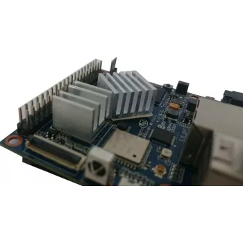 ALLNET aliuminio radiatorių rinkinys 2 vnt. su šilumą laidžia lipnia juosta, universalus Raspberry Pi ir FriendlyElec