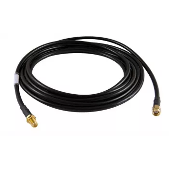 ALLNET ANT-CAB-RSMA-M-RSMA-F-100 LMR-195 Coaxial Antenna Cable, R-SMA Male to R-SMA Female, 200 cm, Black