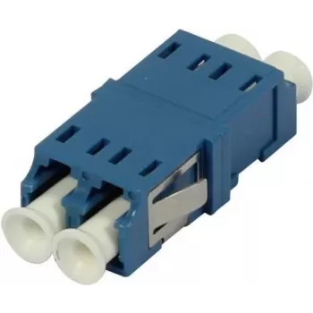 SYNERGY21 S215483 LC-LC Singlemode Duplex Fiber Optic Adapter, Flangeless, Blue, PVC, Ceramic Sleeve