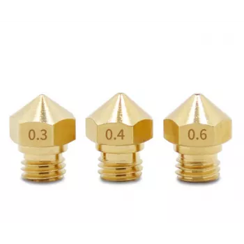 ALLNET 4duino 3D Nozzle Kit M6 Brass Nozzles 7-Pack (0.2-1.0mm) for 1,75mm Filament E3D V5/V6