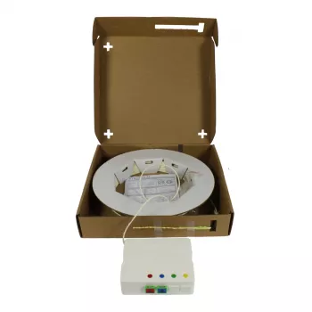 SYNERGY21 FTTH Compact Box Pre-Assembled, 2xSC/APC -> Open End, 20m, 9/125µm, G.657.A2, 2-Fiber, OD 2,2mm