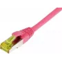 SYNERGY21 Patch Cable RJ45 CAT6A 500MHz 15m Magenta S/FTP TPE/LSZH Ultraflex AWG26 su CAT7 Raw Cable