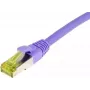 SYNERGY21 Patch Cable RJ45, CAT6A 500MHz, 15m, Purple, S-STP (S/FTP), TPE/LSZH (Ultraflex), AWG26, su Cat.7 Raw Cable