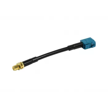ALLNET Antenna Cable LMR-195 SMA Female to Fakra Female Waterblue Keycode Z 10cm