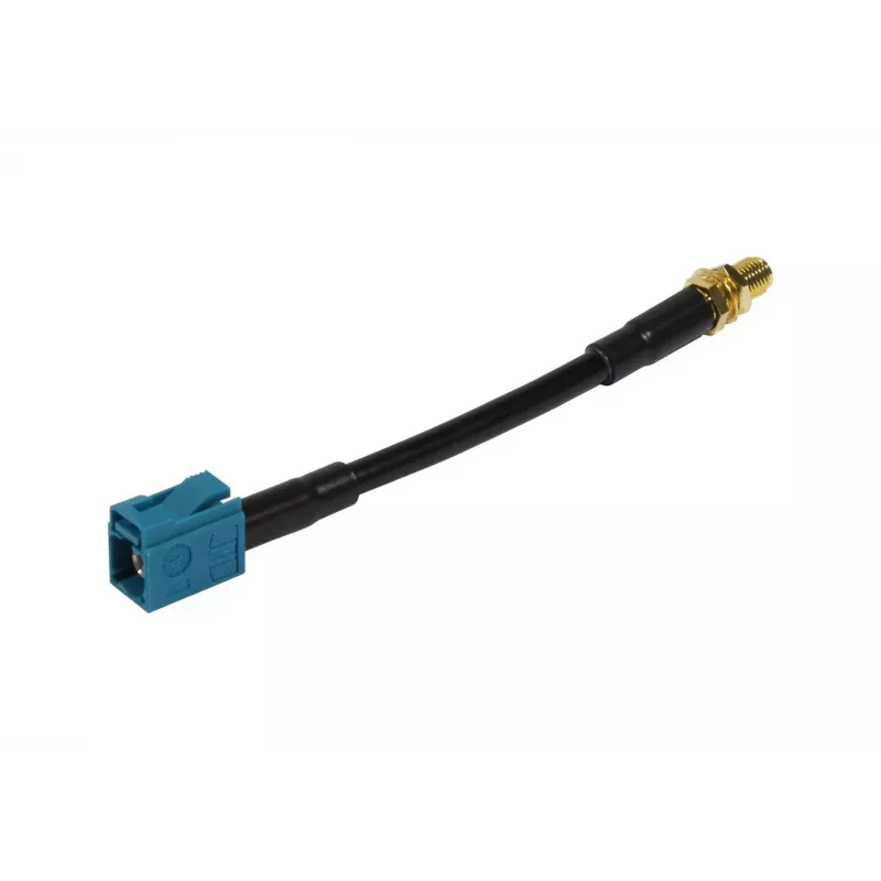 ALLNET Antenna Cable LMR-195 SMA Female to Fakra Female Waterblue Keycode Z 10cm