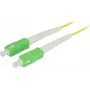 SYNERGY21 Skaidulinis jungiamasis laidas 15m SC/APC-SC/APC 9/125µm OS2 G.657.A2 Simplex 2mm Lenkiamas atsparus geltonas