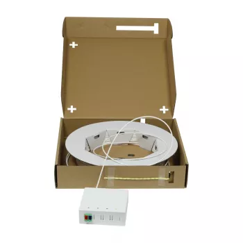 SYNERGY21 FTTH Compact Box Pre-assembled, 2xLC/APC -> Open End, 40m, 9/125µm, G.657.A2, 2-Fiber, OD 2,2mm
