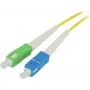 SYNERGY21 Fiber Optic Patch Cable 7,5m SC/SC APC OS2 Single-Mode 9/125µm G.657.A2 Bend-Insensitive 2mm Flexible