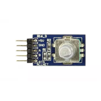 ALLNET 4duino Rotary Encoder (4duino_B16) – Incrementinis sukamasis kodavimo įrenginys su mygtuku, 20 PPR, 3.3-5V DC, skirtas Arduino ir Raspberry Pi