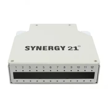SYNERGY21 LWL skirstymo panelė ant DIN bėgelio 12x LC Duplex / SC Simplex adapteriams be movų - su kabeliu