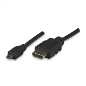 ALLNET HDMI į Micro HDMI laidas 1m 4K/60Hz Juodas (ALL-HDMI-Micro-1m)