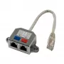 Synergy 21 S215236 Telefono Y-Splitter, 1x RJ11/RJ12 Kištukas į 2x RJ11/RJ12 Lizdai, 0,15 m, Pilka, Metalinis