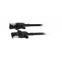 Synergy21 Patch Cable RJ45, CAT6A 500MHz, 7,5m, Black, S/FTP, Slimline Round d=4,5mm, TPE/LSZH (Superflex), AWG28 with CAT7 Raw Connector, Rotatable Plug