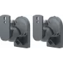 Goobay Speaker Mount Set for 2 Speakers, Wall Mount, Black, Tilt/Swivel/Rotate, up to 3,5 kg