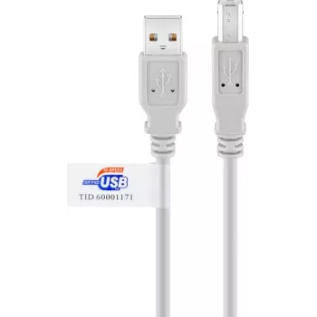 Goobay USB 2.0 laidas 2 m pilkas