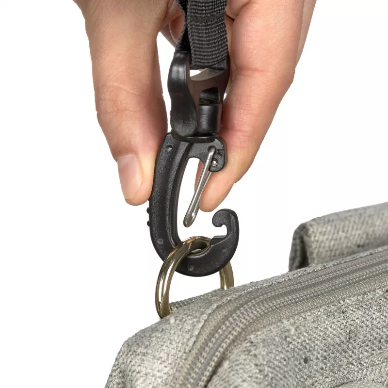 Lassig Casual Label Universalūs vežimėlio kabliukai, 2 vnt., juodi LHO01