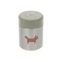 Lassig Little Forest Fox maisto termosas, 315 ml, dvigubų sienelių nerūdijantis plienas, nepraleidžia skysčių, žalios spalvos