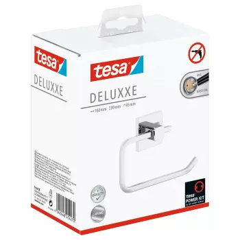 Tesa 40400 Deluxxe Toilet Paper Holder be dangčio - Chromuotas, Lipnus