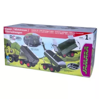 Jamara Tipper Trailer Anthracite for RC Tractor MB-trac 1000 1:24S (423265)