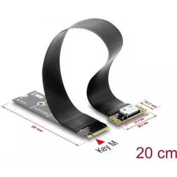 Delock M.2 Key M į 1 x OCuLink SFF-8612 keitiklis su 20 cm laidu