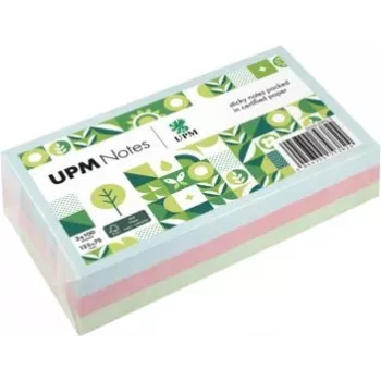UPM Notes Lipnūs lapeliai 5655-20PG-3 Pasteliniai 125x75mm 100 lapų Įvairių spalvų 3 pak.