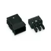 WAGO 770-103 WINSTA® MINI 3-ių polių kištukinis jungiklis, juodas