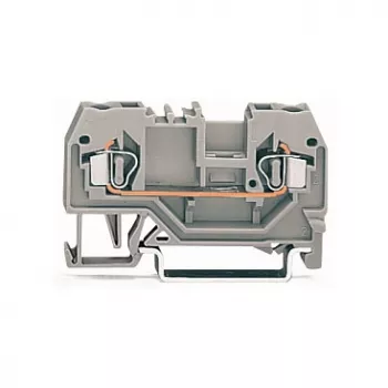WAGO 280-901 Praeinanti gnybtų jungtis, 2 laidininkų, 2,5 mm², CAGE CLAMP, pilka