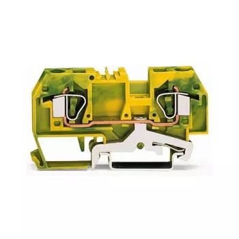 WAGO Įžeminimo gnybtų blokas Žaliai-Geltonas 0.2-6 mm² 282-907