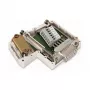WAGO 750-963 D-Sub jungties modulis, 9 kontaktų lizdas, pilkas, IP20, WAGO I/O System 750