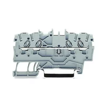 WAGO praėjimo gnybtų blokas 4 mm², pilkas, 32 A, 800 V, CAGE CLAMP®