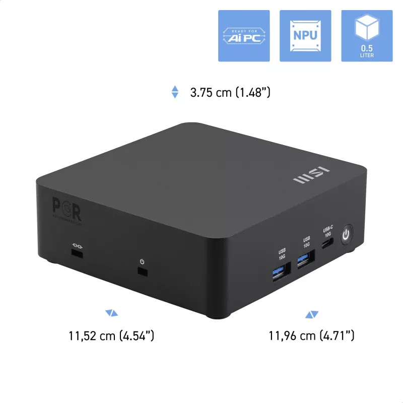 MSI Cubi NUC AI 1UMG-072XAT i5-125H - Core i5 Mobile - 16 GB