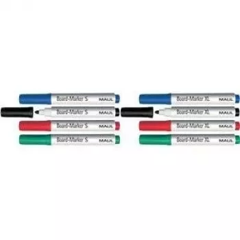 MAUL Hebel XL Whiteboard Marker – Smulkus Antgalis – Įvairių Spalvų – 4 Vnt. Pakuotė