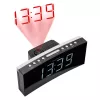 PEDEA FM Radio Alarm Clock / Projection Alarm Clock, Black