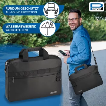 PEDEA Notebook Clutch 17,3 inch (43,9 cm) - Juoda